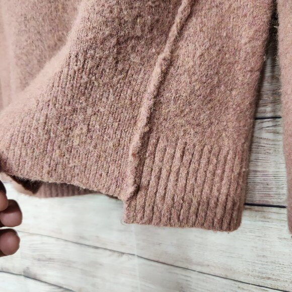 Madewell Women's Small Wool Blend Round Neck Wide Sleeve Oversized Sweater - Picture 5 of 14